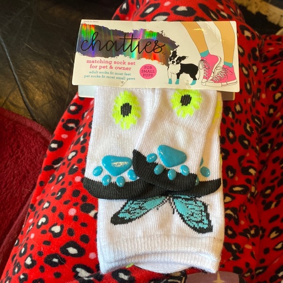 Chatties New adult owner & small dog socks crew pet pup chihuahua paws - Picture 3 of 8